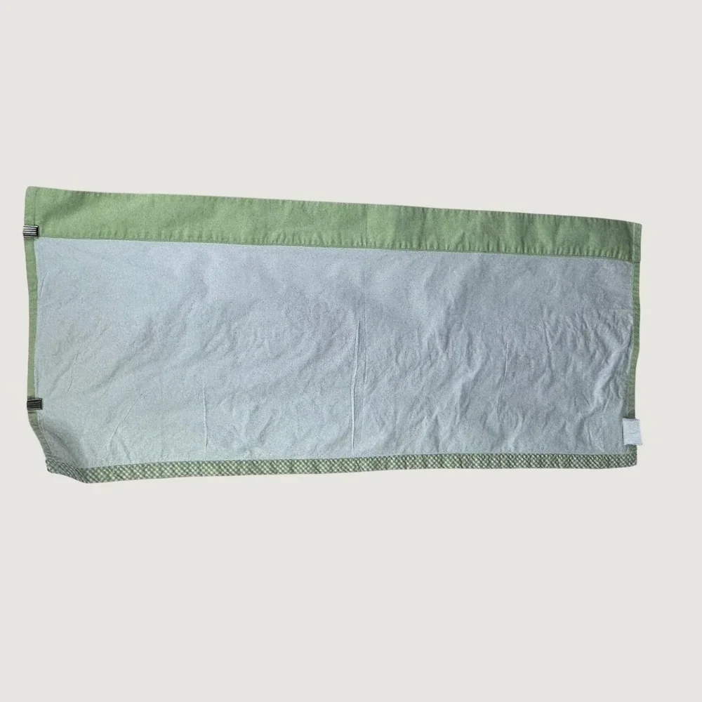Pottery Barn Kids Window Valance 18x42 Green Floral Embroidered Cottagecore VTG